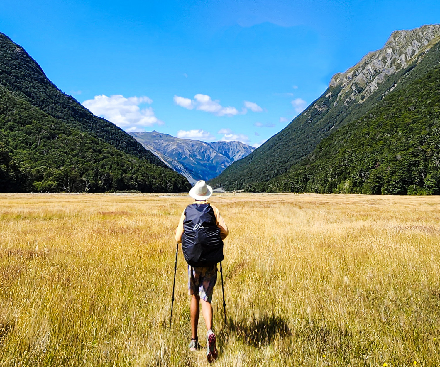 Jimi Hunt Walking through Nelson Lakes National Park on the Te Araroa Trail